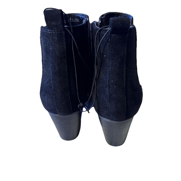 Dolce Vita Women's Black Collyns Short Bootie Suede Leather Stack Heel Size 7.5 - Picture 7 of 13